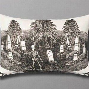 Rest in Peace Skeleton Graveyard John Derian NWT